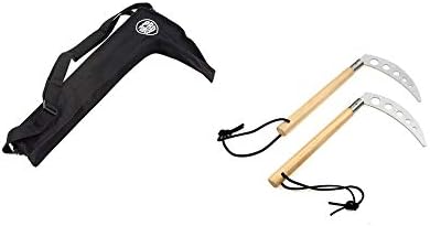 Black Belt Natural Competition Kama Set With FREE Carry Case