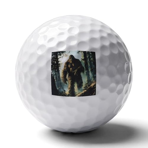 Bigfoot in The Woods Logo Golf Balls Personalized Ball Custom for Men Women Boyfriend Husband