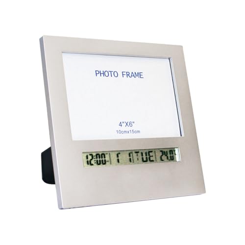 Relógio Digital Com Alarme E Porta Retrato Com Função Alarme