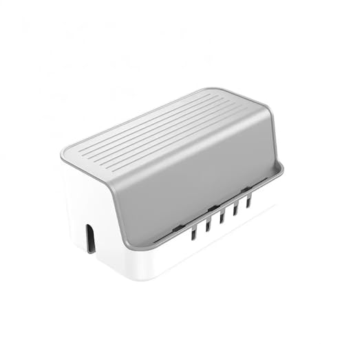 Boîte de rangement pour câbles d'ordinateur et boîtier wifi avec fentes - 7