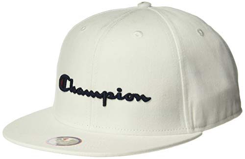 Champion LIFE Men's Baseball Snapback Hat with Script, White, One Size