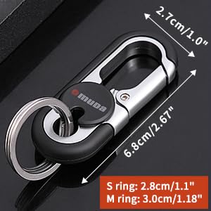 Image of Key Chains Men, 2025 Car Key Chain for Men, Anti-Loss Keychain with Double Keyrings, Quick Release Key Chain