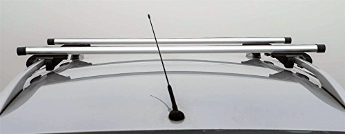 UKB4C Locking Universal Roof Bars Pair to Fit Cars with Raised Running Rails Aluminium - Image 6