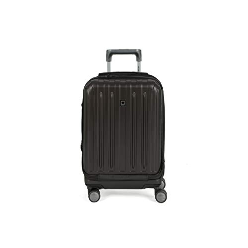 Image of DELSEY PARIS Titanium Hardside Expandable Luggage with Spinner Wheels, Black, Carry-On 19 Inch