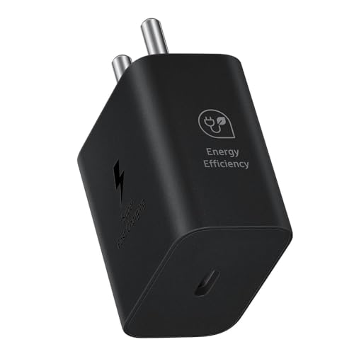 Image of Original 25W USB-C Charger & Cable Compatible with Samsung Galaxy A Series - A55, A54, A34, A25, A15 & More | Super Fast Power Set | Black | Model