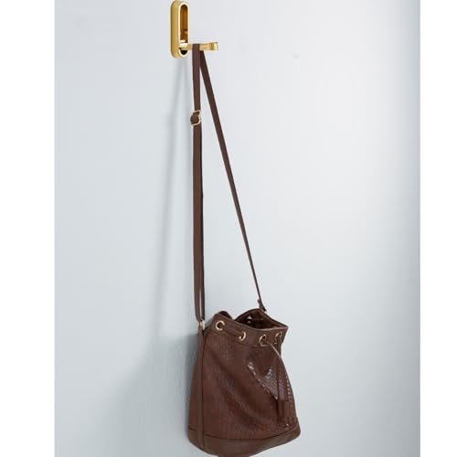 GWAWG Wandhaken, klappbar, 2-teilig, Aluminium, 90 °, platzsparend, unsichtbar, für Küche, Badezimmer, Schlafzimmer, Büro, multifunktionale Wandhaken