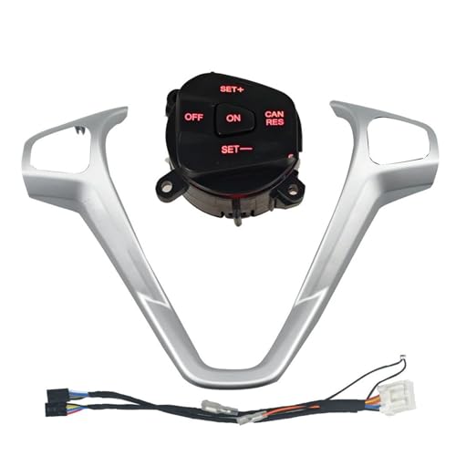 Kit régulateur de vitesse Ford Fiesta MK7 MK8 pour volant multifonction argenté