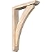 Ekena Millwork BKT0402X16X24THR06SDF Thorton Slat Smooth Bracket w/Offset Brace, Douglas Fir