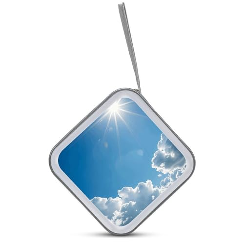 Carpeta de almacenamiento Clean Sky con cremalleras resistentes para 40 CD 4