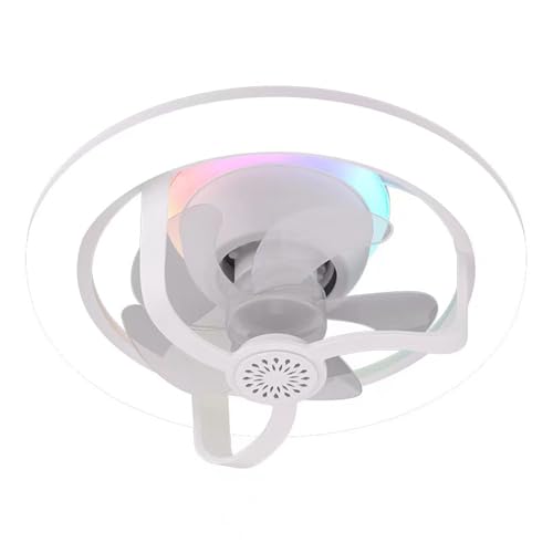 BCIOUS Aromatherapys - Ventilador de techo oscilante con múltiples modos de iluminación para oficina, sala de estar, hogar, restaurante, luz oscilante cómoda