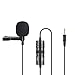 ciriQQ Mini 3.5mm Plug Condensador Micrófono Profesional VM10-R 6M Lavalier Micrófono Navidad...