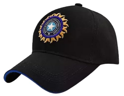 India Cricket Cap Original Quality Head Caps for Men Unisex Mens Cap Adjustable Buckle Caps Men Women for All Sports Cricket Cap