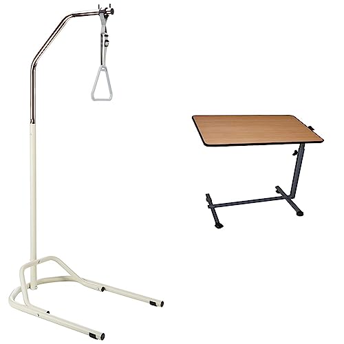 Table de lit réglable en hauteur et inclinable avec potence de lit stable