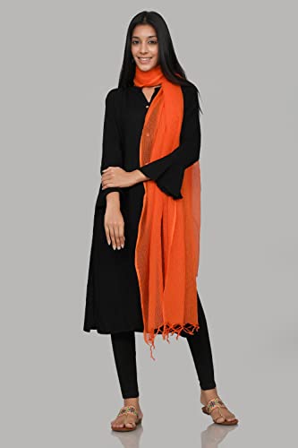 Image of Women's Self Design Cotton Kota Doria Dupatta