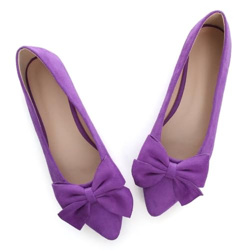 TN TANGNEST Women Classical Bowknot Flats Comfort Slip-on Pointed Toe Dress Shoes Walking Flats2