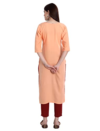 Image of Women's Crepe Straight Kurta