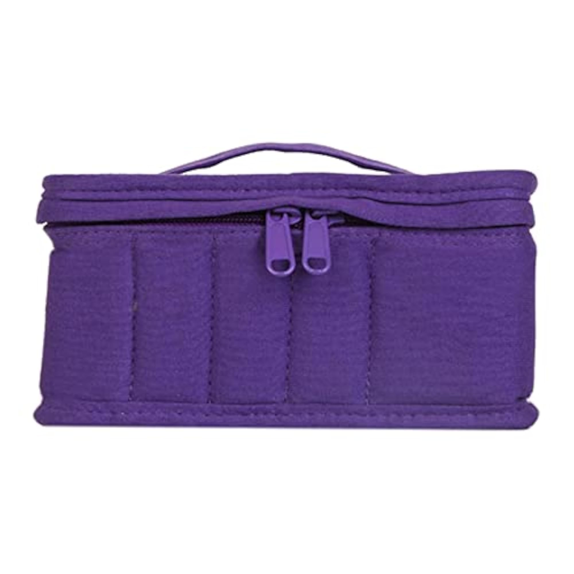 Essential Oil Storage Case for 16 Bottles, Purple