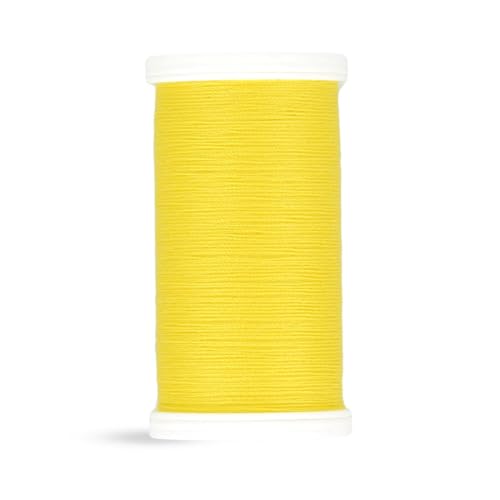 MT Hilo de poliéster amarillo de 100 m, hilo duradero y de alta calidad para manualidades y bordados, ideal para proyectos creativos.