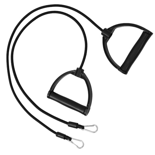 SEWACC Gomas Elásticas Ejercicio Asas para Stepper, Bandas de Resistencia de Nylon y Abs Doble Hebilla, Ideales para Entrenamiento Personal y Profesional