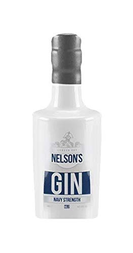 Nelsons Navy Strength Gin - Strong Percentage - UK Produced & Individual Batch - 20cl Bottle - 57% ABV