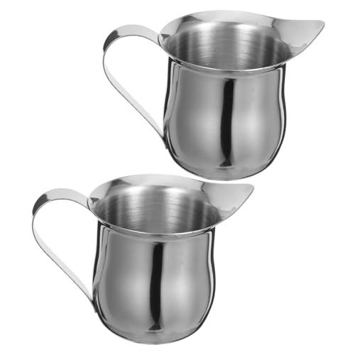 GOOHOCHY 2 St Rostfritt Mjölkkannor för Espresso och Latte Extraktion Elegant Design för Hemmabruk och Professionell Kaffetillagning