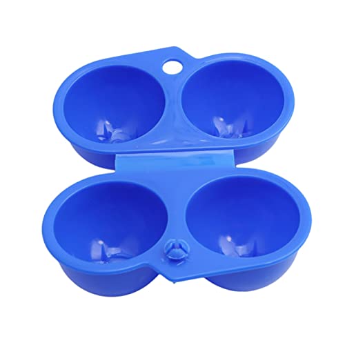 Operitacx 2 pièces Boîte à Œufs Portable Compartiments pour Rangement Œufs pour Camping et Pique Lot de Bleu