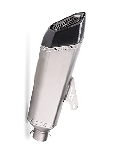 Silencieux Échappement Moto Universel 51mm en Inox pour Finition Racing Yamaha R6 MT07