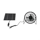 4 Zoll Solar Lüfter 5W Panel Kit Gewächshaus