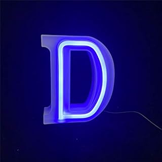 Nordstylee Light Up LED Letters Lights,Neon Letters Night Lights for Wall, Birthday Party, Christmas, Wedding Decoration-Blue Letters (I)