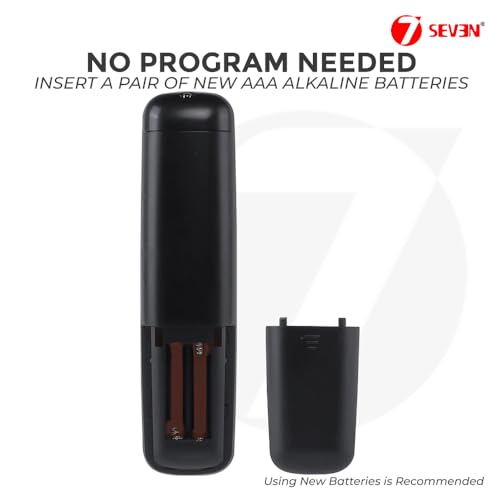 Image of 7SEVEN HTR-A10 HTR-A10H Compatible with Haier Tv Remote Original Model LE32N1620W LE32N1620 Bezel Less Design and Suitable for Smart Android HD Ready Television, Plug & Play, Required AAA Battery