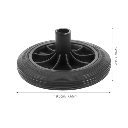 Roue pour conteneur à déchets de rechange pour déplacement facile en extérieur