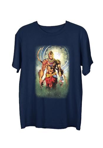 Image of Wear Your Opinion Men's S to 5XL Premium Combed Cotton Printed Half Sleeve T-Shirt (Design : Pavan Putra Hanuman)