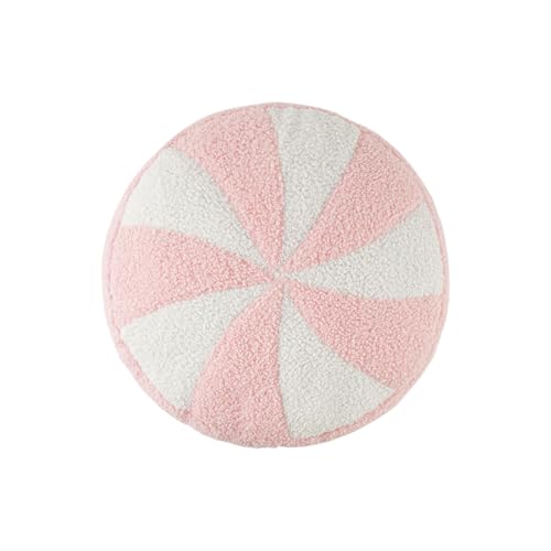 Niktule Cojín decorativo navideño, diseño suave y agradable para la piel con motivo festivo | Cojín decorativo en forma de caramelo, para silla, sofá, dormitorio, sala de estar, dormitorio o