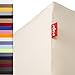 Produktbild r-up Passt Spannbettlaken Doppelpack 90x200-100x200 bis 35cm Höhe viele Farben 100% Baumwolle 130g/m² Oeko-TEX stressfrei auch für hohe Matratzen (Natur)