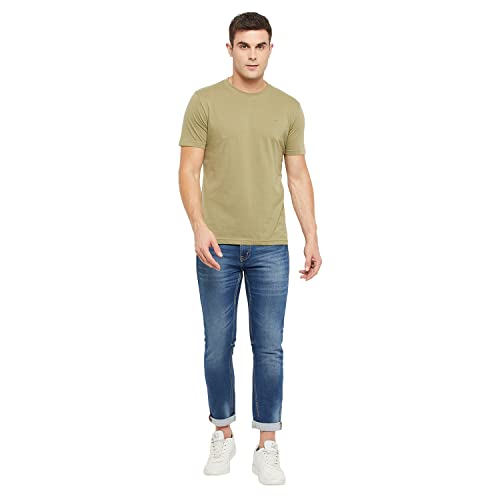 Image of Orewa by OKANE Men's Solid Round Neck Cotton T-Shirt (Pack of 2)