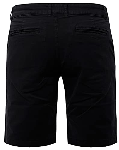 Banqert Herren Short Kurze Hose-n, Männer Organic Shorts Regular Slim-fit, Herrenshort-s Pant-s, einfarbig-e Freizeit Wanderhose für Jungen Chino Cargo Knielang, Schwarz Black S Small - Image 3