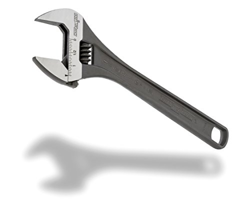 Channellock 810Nw 10-Inch Adjustable Wrench, Black Phosphate, Oxide Finish, 1.38-Inch Wide Mouth Jaw Capacity, Precise Jaw Design Grips In Tight Spaces, Measurement Scales For Easy Sizing #TOP1
