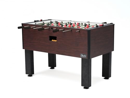 Shelti Pro Foos II: Commercial Grade, Regulation-Size Foosball Table for Adults - Competition Quality Table Soccer Game (Made in The USA)