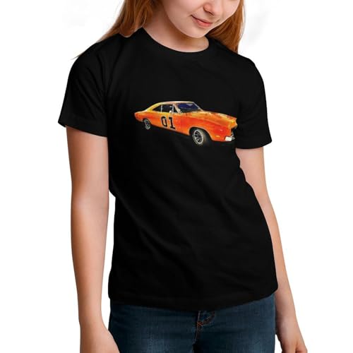 Teen Crewneck T-Shirt,Casual Short Sleeve Tshirts for Hazzard Dukes Tops2