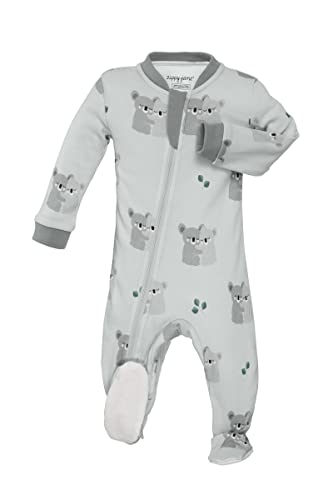 Image of zippyjamz – Zipper Organic Sleeper Footed Onesies Sleeper Baby Pajamas with Inseam Zipper