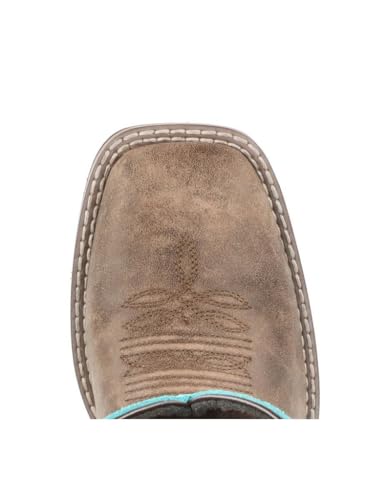 Smoky Mountain Western Boots Womens Rustic Rider Brown Turquoise 64084