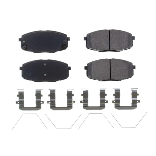 Image of PowerStop Front Brake Pads for Hyundai Elantra GT 2018-20 | Kia Soul 2017-19 - Z17 Ceramic Brake Pads with Installation Hardware, 17-2094