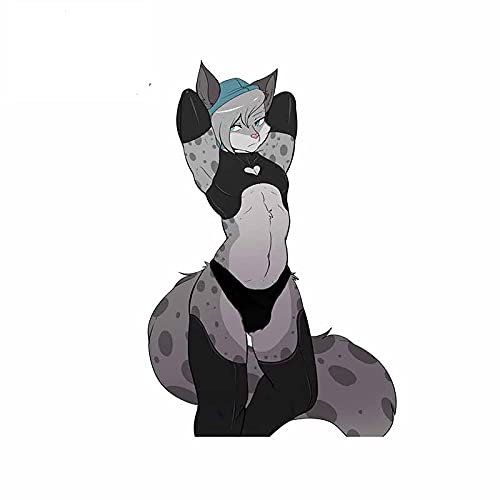 Furry Femboy Wolf Autoaufkleber - Wasserdichter 3D Design Für Auto, Fahrrad & Laptop
