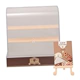 SOPOTUTU Miniatur Kuchenschrank Figurenvitrine Miniatur Vitrine Vitrine Vitrine Vitrine Mini Sachen Miniatur Bäckerei Puppenhaus Küche Steinvitrine Kunststoff