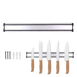 Magnetic Knife Holder for Wall, 30cm Aluminum Alloy Knife Holder Magnetic Strip, Space Saving Wall Mounted Knives Rack
