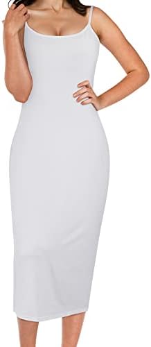 Hercicy Women’s Full Slips Sleeveless Nightgowns Long Slip Dress for Women Adjustable Strap Cotton Slips for Under Dresses