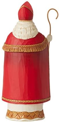 Enesco Jim Shore Heartwood Creek Christmas Around The World Belgian Santa Generous St. Niklaas Figurine, 7.2 Inch, Multicolor