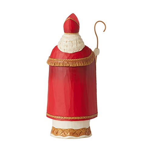 Enesco Jim Shore Heartwood Creek Christmas Around The World Belgian Santa Generous St. Niklaas Figurine, 7.2 Inch, Multicolor - Image 2
