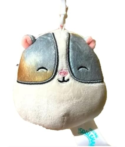 Squishmallow Pax le Hamster original, mini peluche clip haut de gamme pour sac