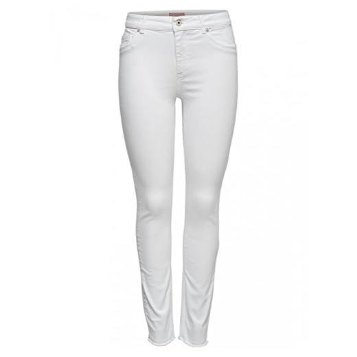 Caprihose Damen Sommer Jeans Stretch - Caprihosen Damen 3/4 Jeans, Capri Leggings -Sommerhosen Leicht High Waist Hose Frauen Leggings Stretch Elegant Knielang Kurze Sporthose-Yogahose-Jogginghose 3 ONLY Damen Ankle Jeans Blush Mid 15155438 White M/30